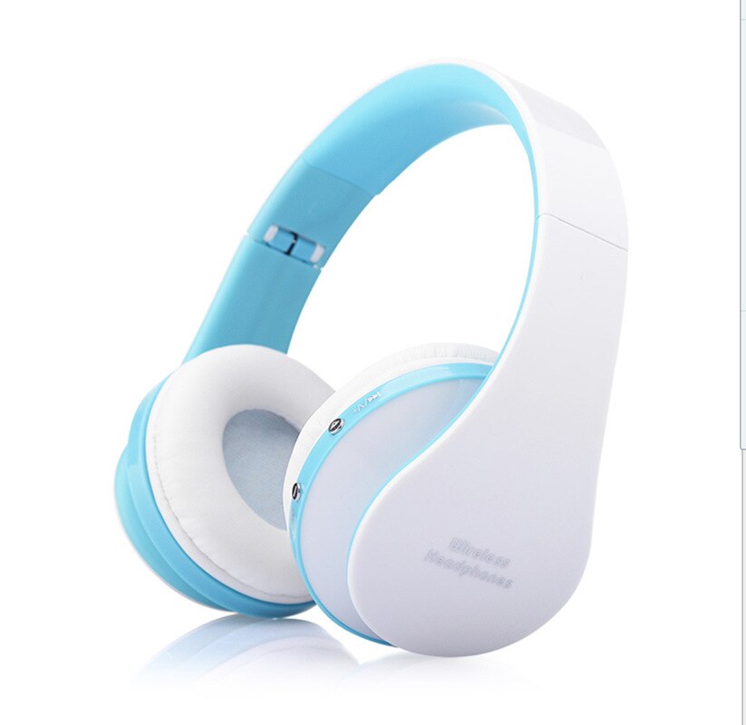 MidCreat 8252 sans fil Bluetooth casque pliable casque Bluetooth écouteurs réduction du bruit avec micro pour la musique de sport: Bleu
