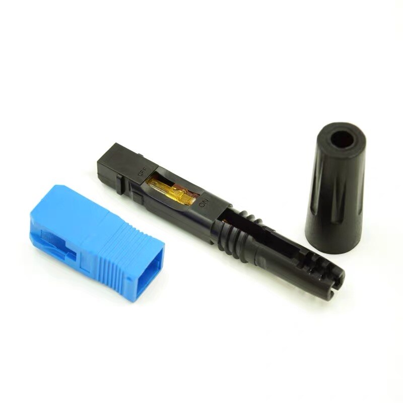 Connecteur rapide/rapide optique de fibre de 0.3dB FTTH SC UPC monomode
