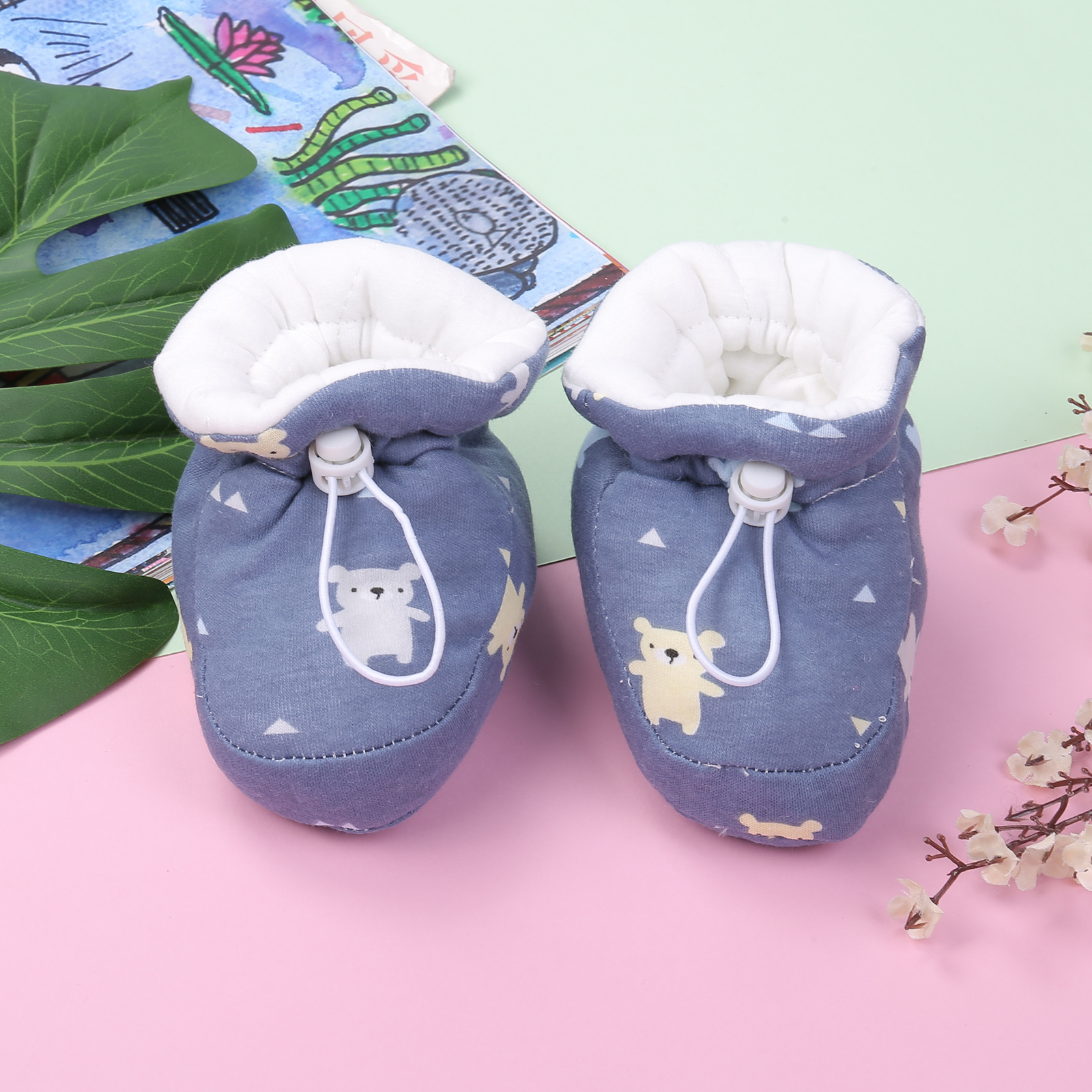 Emmababy Pasgeboren Baby Booties Leuke Gedrukt Winter Slippers Zachte Zool Toddle Eerste Wandelaars Wieg Schoenen: 05