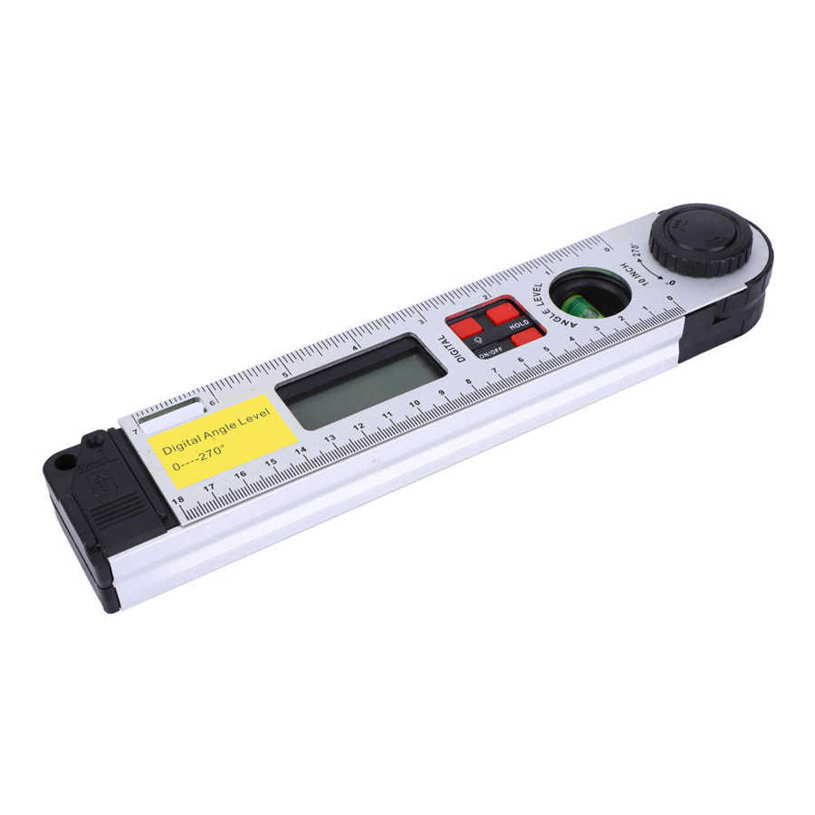 Digital Angle Ruler 0 ~ 270 ° Digital Infrared Protractor Electronic Level Inclinometer Angle Ruler 250mm Gauge