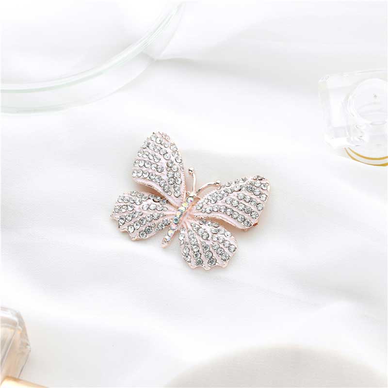 Luxury wedding animal rhinestone brooch oil butterfly insect clothing accessories brooches Woman