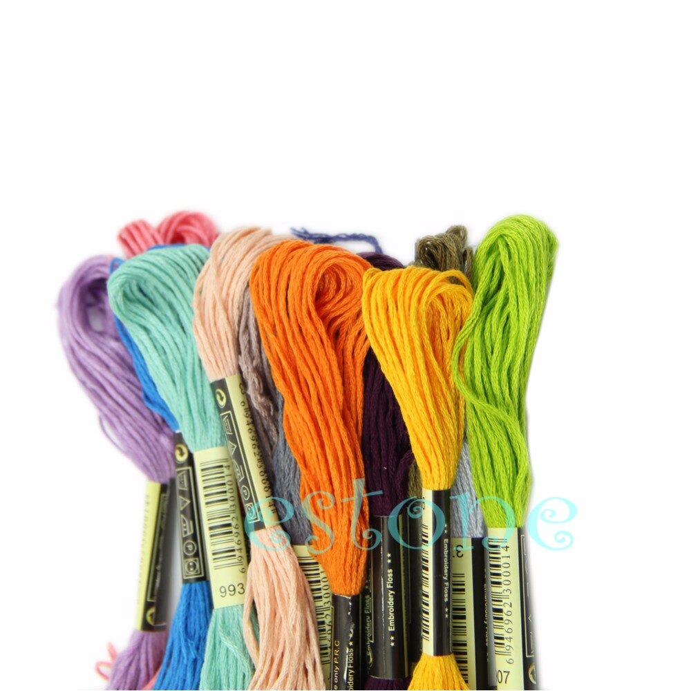 50 Anchor Cross Stitch Cotton Embroidery Thread Floss Sewing Skeins Craft Jul14_25
