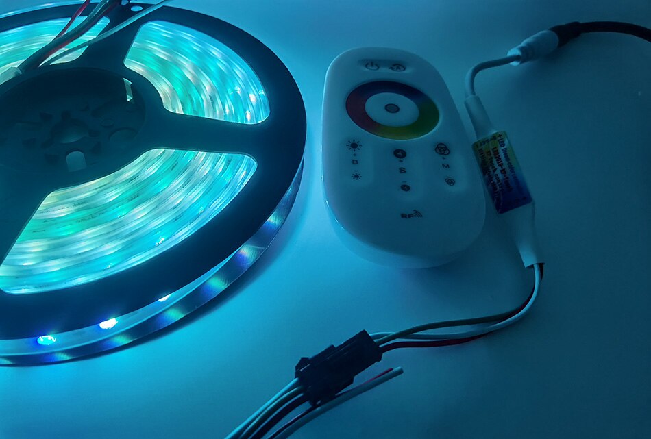 2.4G RF Touch Remote Controller DC5-24V for WS2812B WS2811 SK6812 RGB Full color Addressable 5050 Smart Pixel Led Strip