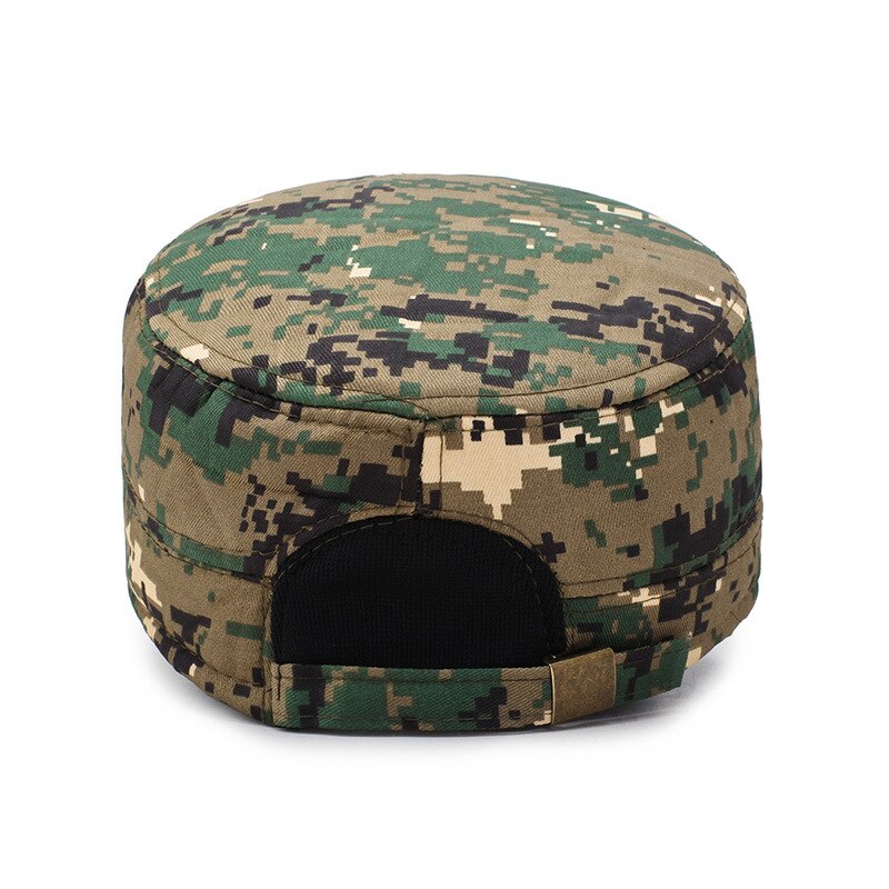 Gorra de camuflaje Digital, gorros de camuflaje tácticos para hombres, gorra plana con orejeras, gorra de béisbol para el ejército al aire libre, gorras de Hip Hop para hombres