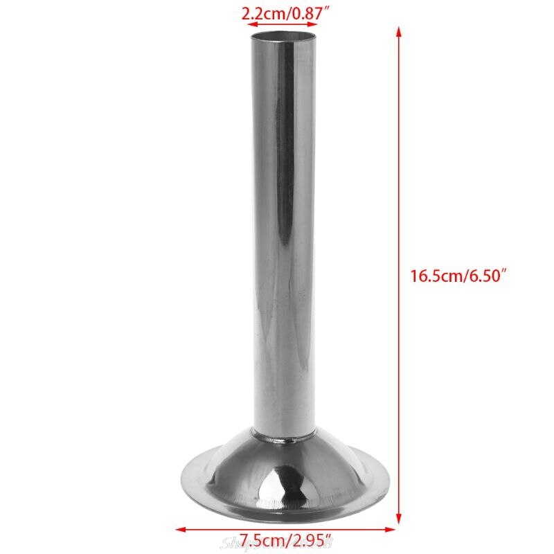 Stainless Steel #10 Size Meat Grinder Sausage Stuffer Tube Horn Funnel Filling Au25 20