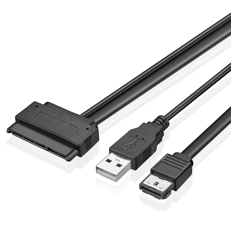eSATA to 2.5" SATA SSD Adapter Cable-USB Powered External eSATA to 2.5 inch SATA Hard Drive Converter for Laptop PC Computer