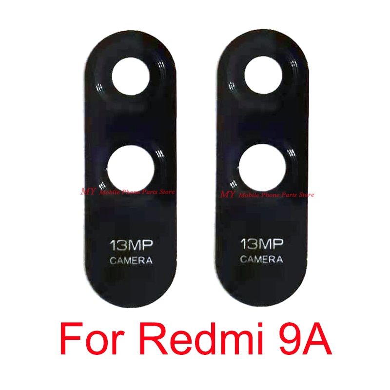 1 ~ 50 Stck Neue Für Xiaomi Redmi 9A Hinten Kamera Glas Objektiv Abdeckung Mit Kleber Aufkleber Zurück Kamera Objektiv glas Ersatz Teile