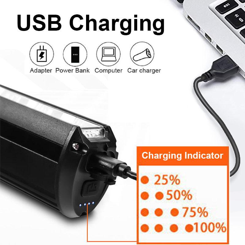 Luz LED para bicicleta de montaña, 10000mAh, 5P90, soporte doble frontal, Banco de energía, lámpara para bicicleta de montaña, faro para bicicleta, accesorios traseros para ciclismo