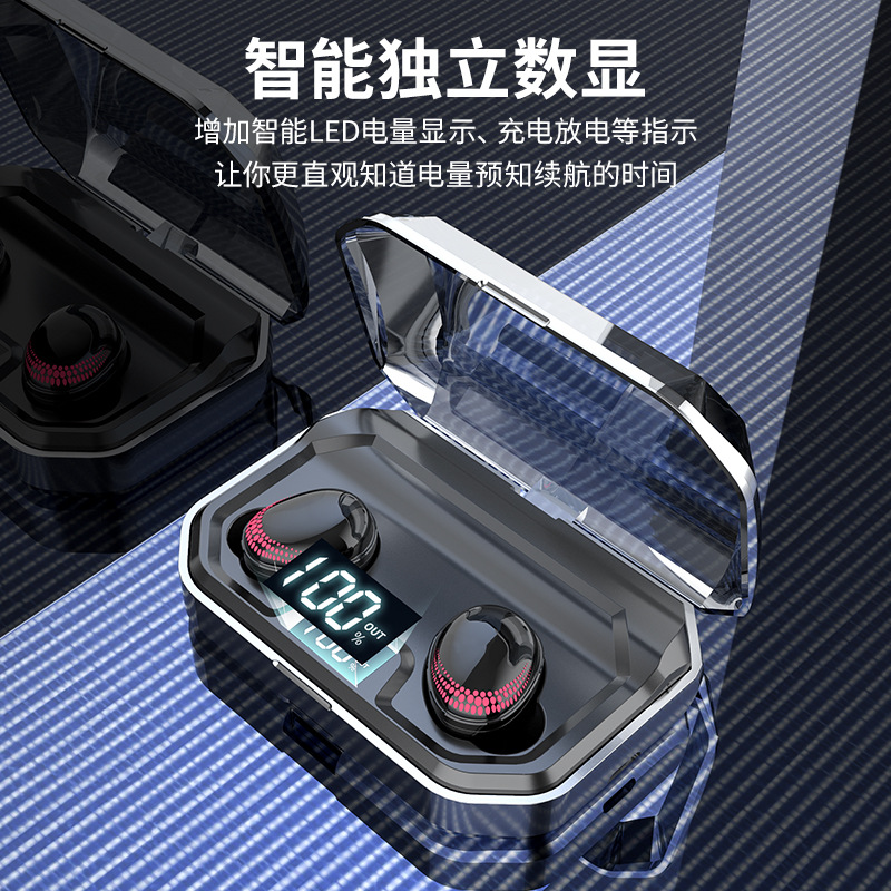 Huawei Wireless Headphones Bluetooth 5.0 Power Bank Earphones TWS Sport Waterproof Earbuds 2000 In-ear Sports Running Earphone