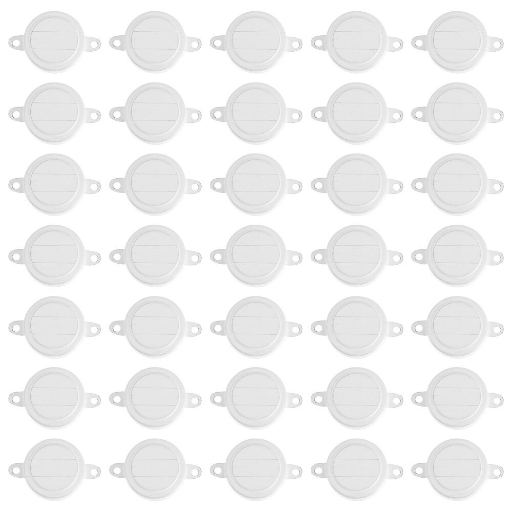 80Pcs Oil Drum Seal Caps Iron Covers Waterproof Sealing Lids White