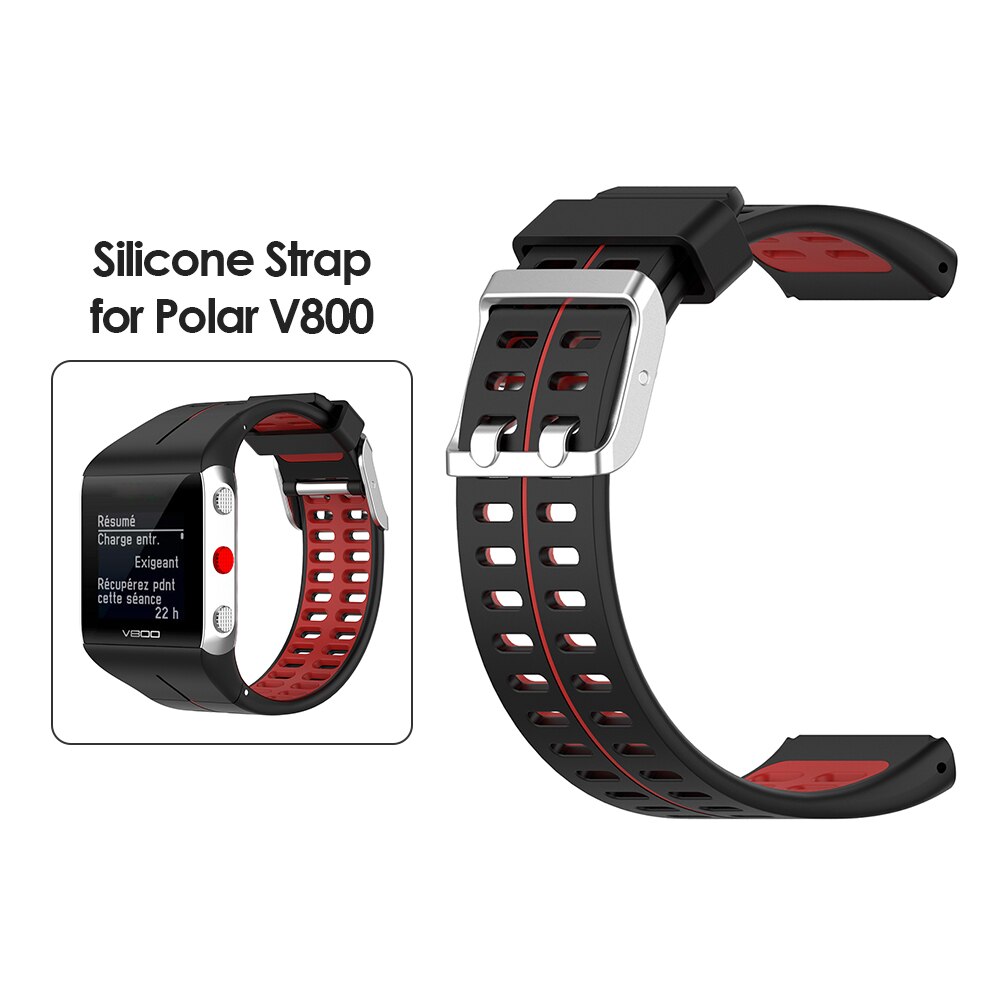 Horloge Band Vervanging Siliconen Outdoor Winkelen Dragen Accessoires Voor Polar V800 Gps Smart Armband Wrist Band