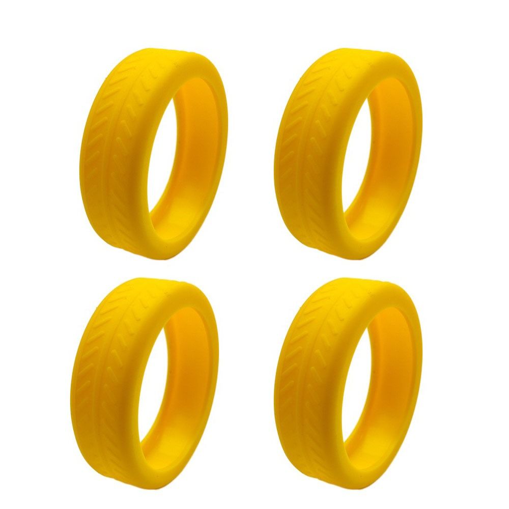 4/8Pcs Silikon Gepäck Räder Schutz Koffer Teile Achsen Reduzieren Rad Tragen Koffer Räder Schutz Abdeckung: Blau