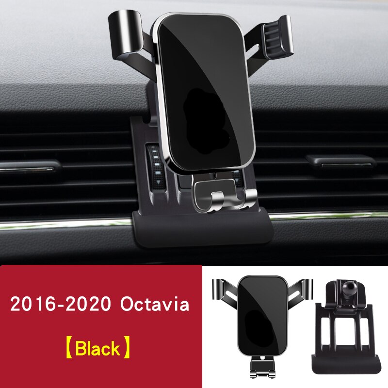 Soporte de teléfono móvil para Skoda Octavia A7, accesorios de salida de aire Interior, , , , ,: Azul