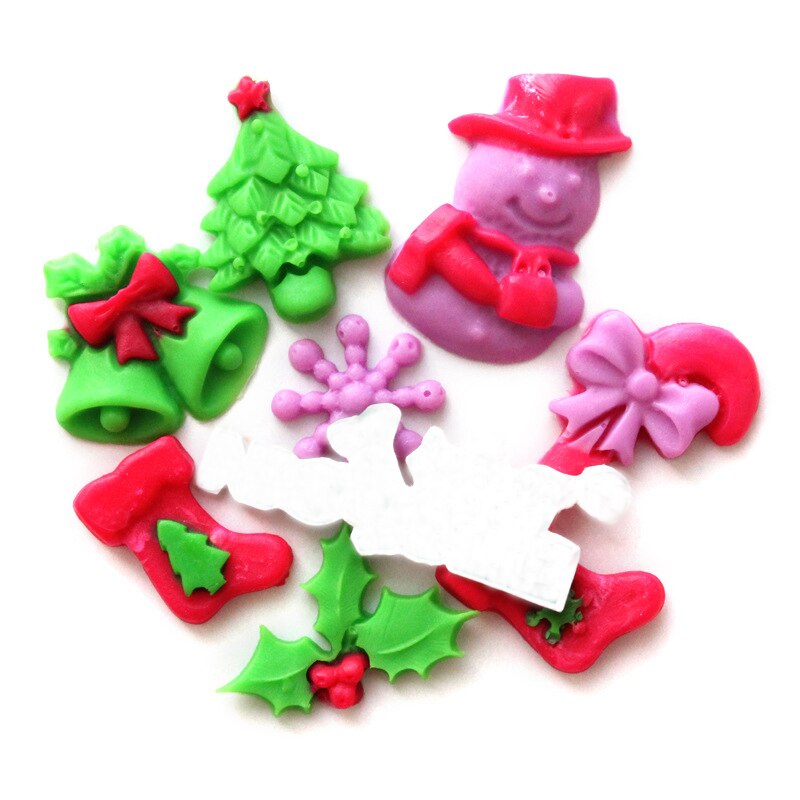 Kerstboom Santa Vorm Silicone Mold Sugarcraft Diy Fondant Taart Decoreren Gereedschappen Cupcake Koekjes Bakken Accessoires