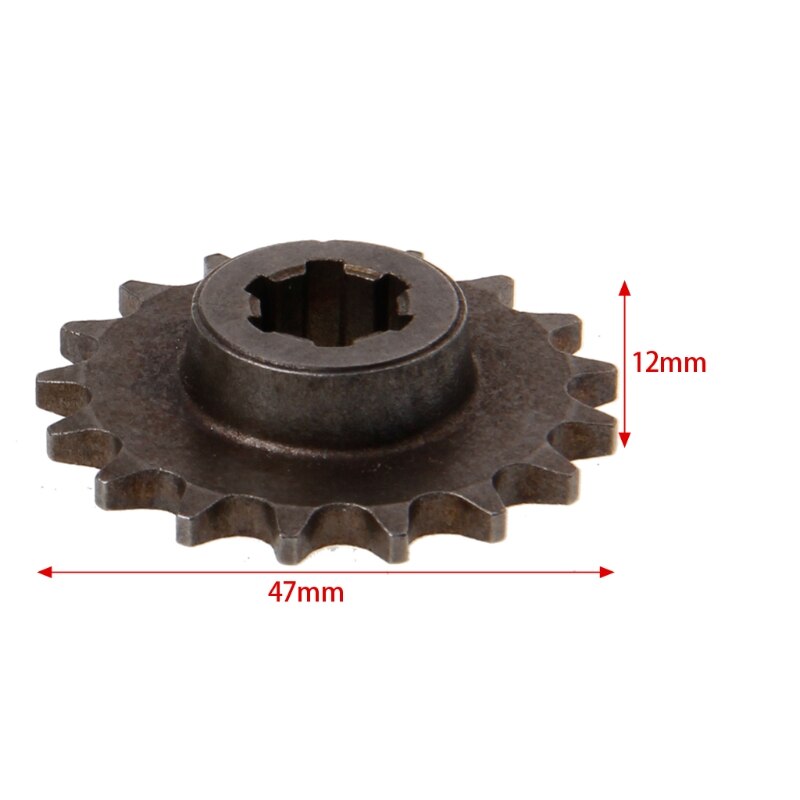 47cc 49cc Motorfiets T8F 8Mm 11 14 17 20 Tooth Voorkant Pinion Tandwiel Ketting Cog E7CA: 17
