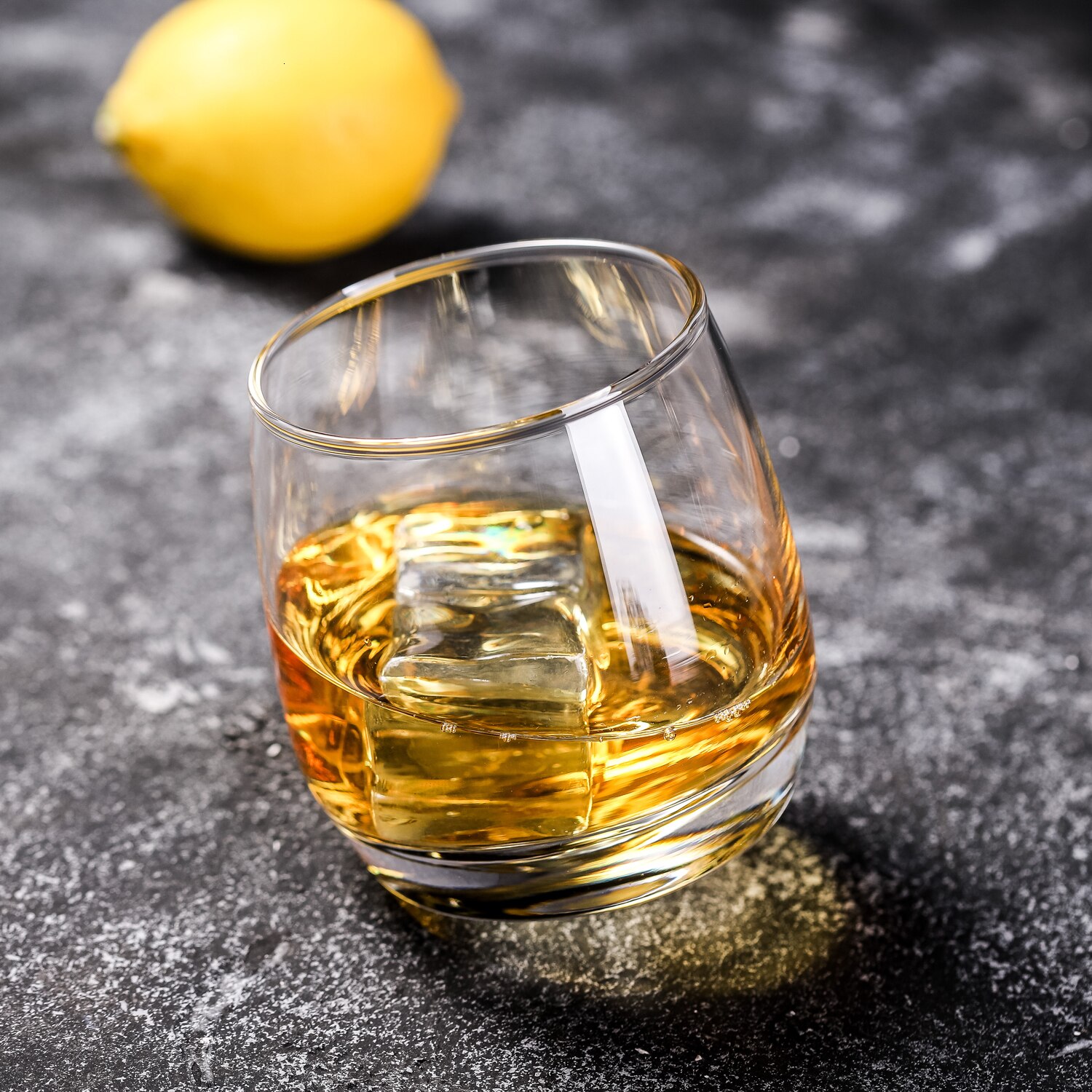 Thailand Spin Roly-poly Whiskey Glass Whipping Top Wine Glass Whisky Tumbler Cup Beer Mug For Bar Party