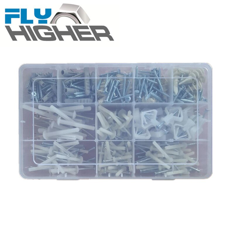 Plasterboard/Conrete/Brick Nylon Plug Easy Anchor with screw and hammer drive anchor