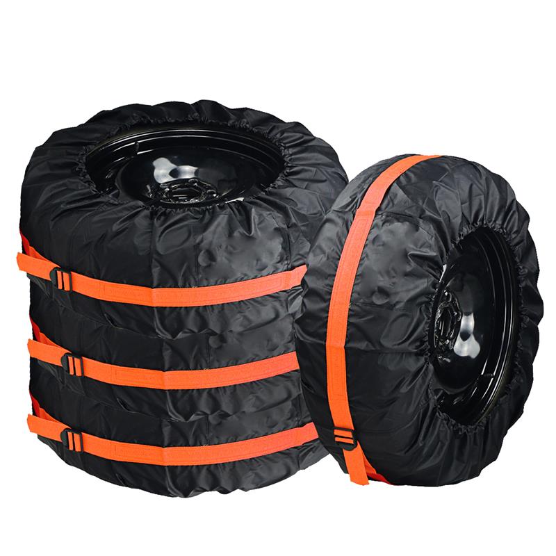 Voor Auto Oxford Doek 66Cm 4 Stuks Zomer Opvouwbare Reservewiel Covers Wiel En Banden Zakken Band Opslag Auto externe Accessoires