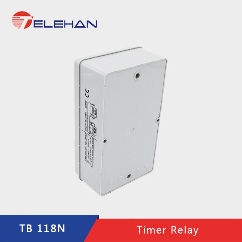 TELEHAN 24h Timer Relay, TB-118 24 hours Built-in rechargeable battery, 220V 24h timer switch, 24 hours mechanical timer