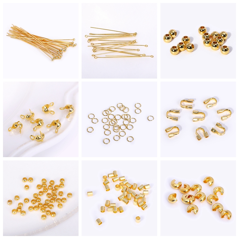 18K Vergulde Split Ringen Verbindingsring Messing Open Ringetjes Accessoires Voor Sieraden DIY Sieraden Materiaal