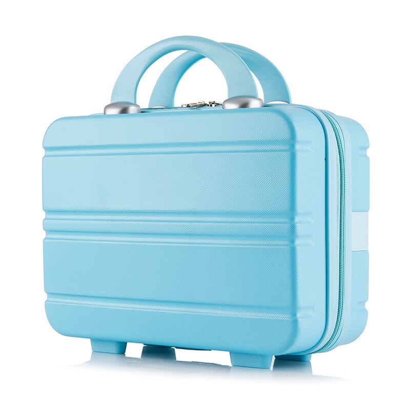 Mini bærbar bagage taske vandtæt kosmetik taske bære bagage hårdt kuffert kuffert make-up kufferter og rejsetasker: C