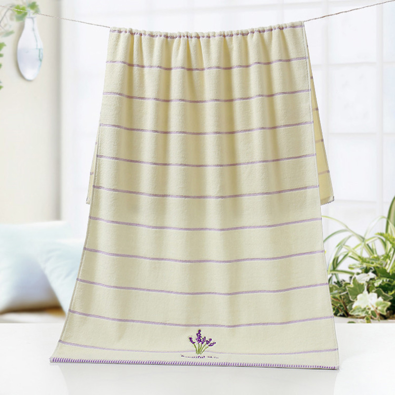 2 Stks/set 100% Katoen Lavendel Handdoek Set Een Stuk 70*140Cm Badhanddoek Een Stukken 34*75cm Gezicht Handdoeken Cadeau Handdoek Badkamer Set