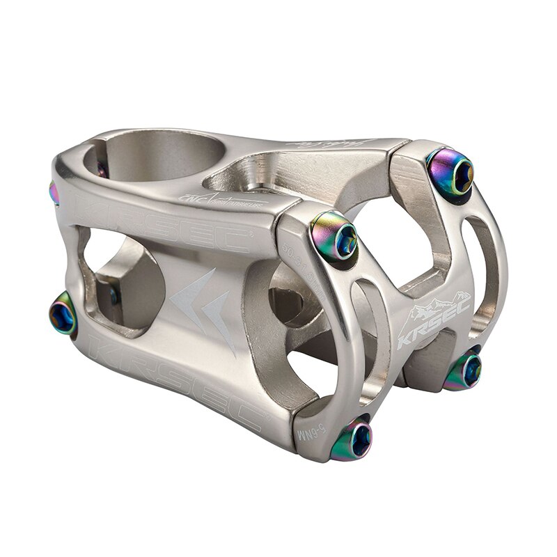 KRSEC CNC Aluminium kurz Stengel 50mm MTB XC Behälter Fahrrad Fahrrad Lenker Vorbau 28.6*31,8mm Ultra-licht Fahrrad Stengel Radfahren Zubehör: 05