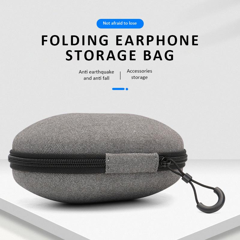 Headphone Case Earphone Cables Bag Portable Oxford Cloth Storage Waterproof Headset Box Bag Storage Bag for Earphone Cable Box