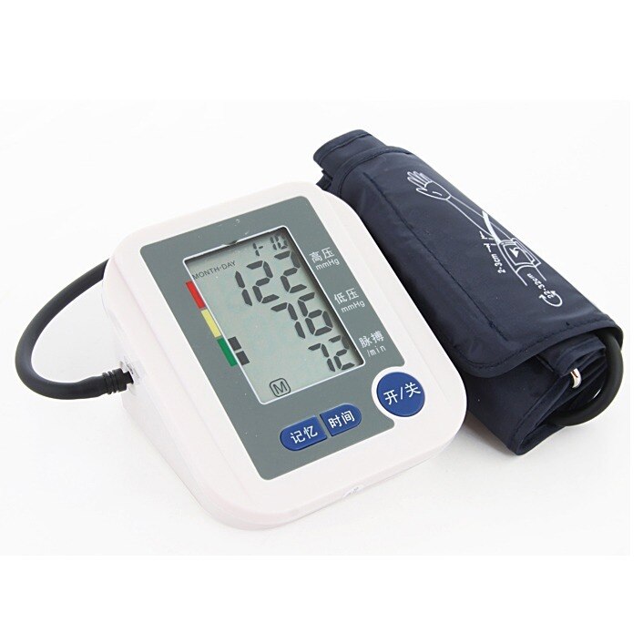 Automatische Digitale lcd-scherm Bovenarm nauwkeurige Bloeddrukmeter Pulse Monitor Gezondheidszorg Tonometer Meter Bloeddrukmeter