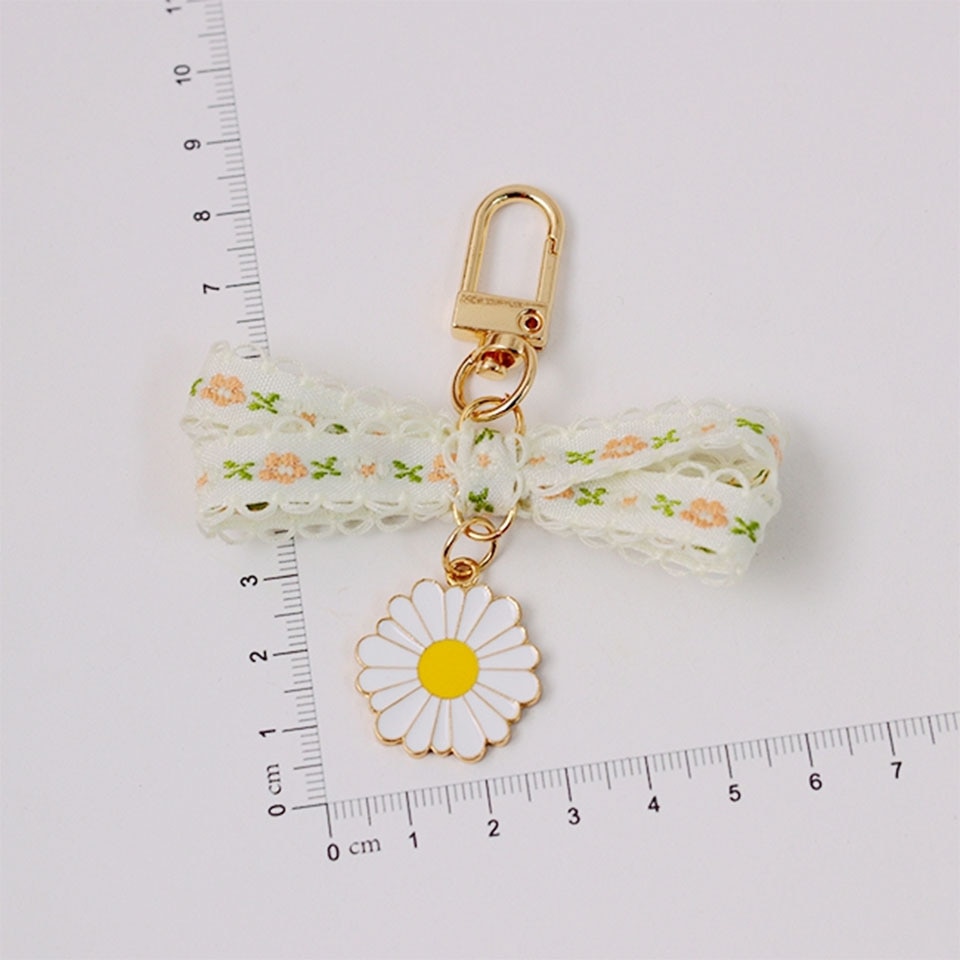 Söt tusensköna blomma svett färsk spets smart telefonrem snoddar för iphone samsung dekor mobiltelefon handledsrem rep telefon charm