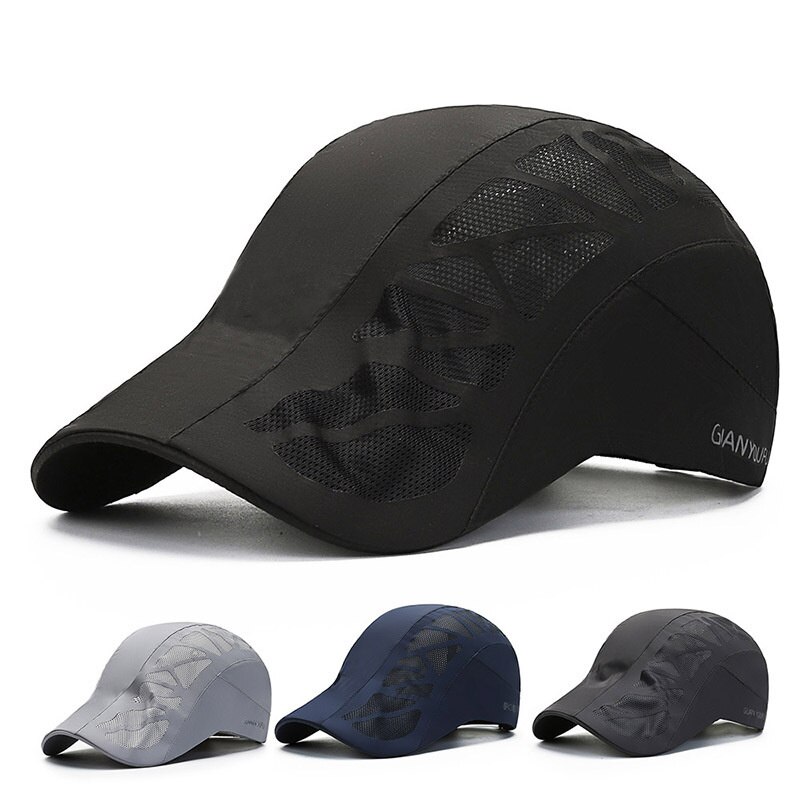 2022 Summer Quick-drying Golf Cap Thin Tennis Cap Wild Sunscreen Fishing Cap Sun Hat Male Sun Hat