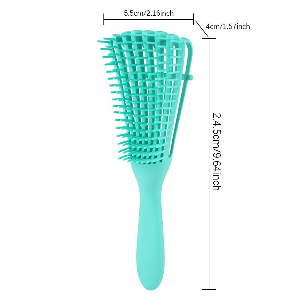 Cepillo de goma para cabello rizado con caja, cepillo de goma para cabello, cepillo masajeador de cuero cabelludo, accesorios de baño
