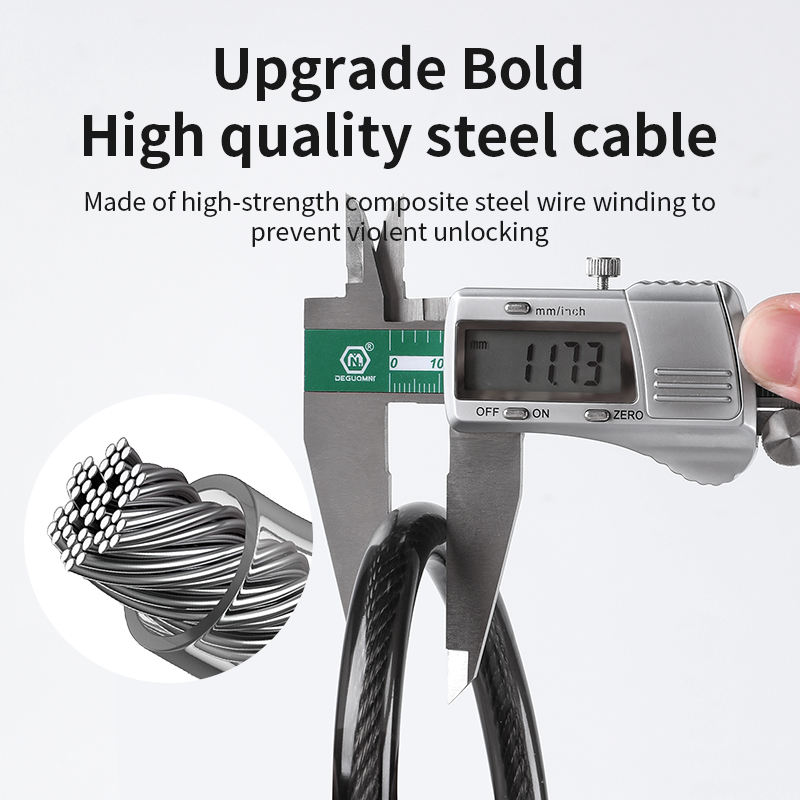 5-cijferige Resetbare Combinatie Fietsslot Anti-Diefstal Scooter Beveiliging Staaldraad Kabel Fietsslot