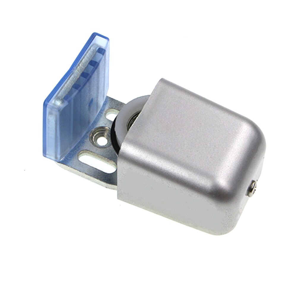 Steel Slotting Sliding Door Track Floor Guide Adjustable Length Bottom Mini Barn Hardware Automatic Anti Swinging Home Solid: S / B