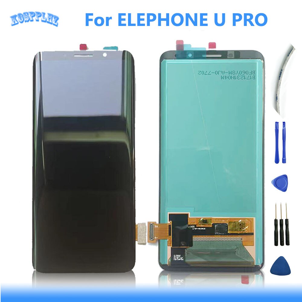 Pantalla LCD AMOLED para móvil, montaje de digitalizador con pantalla táctil de 100% pulgadas, 5,99 Original, para Elephone U Pro