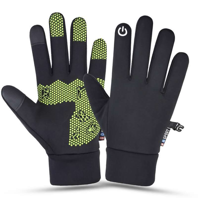 Guantes de invierno FANGBLUE para hombre, guantes para ciclismo, ciclismo, esquí, pantalla táctil, accesorios de pesca antideslizantes, impermeables, Unisex: 02 / L