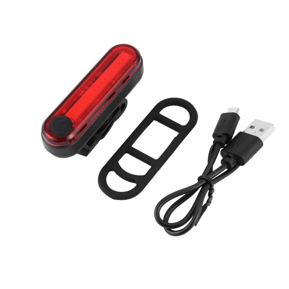 Waterdichte Fiets Verlichting Fiets Achterlicht Achterlicht Lamp Zaklamp Led Fiets Licht Set Een Touch Knop Usb Charge