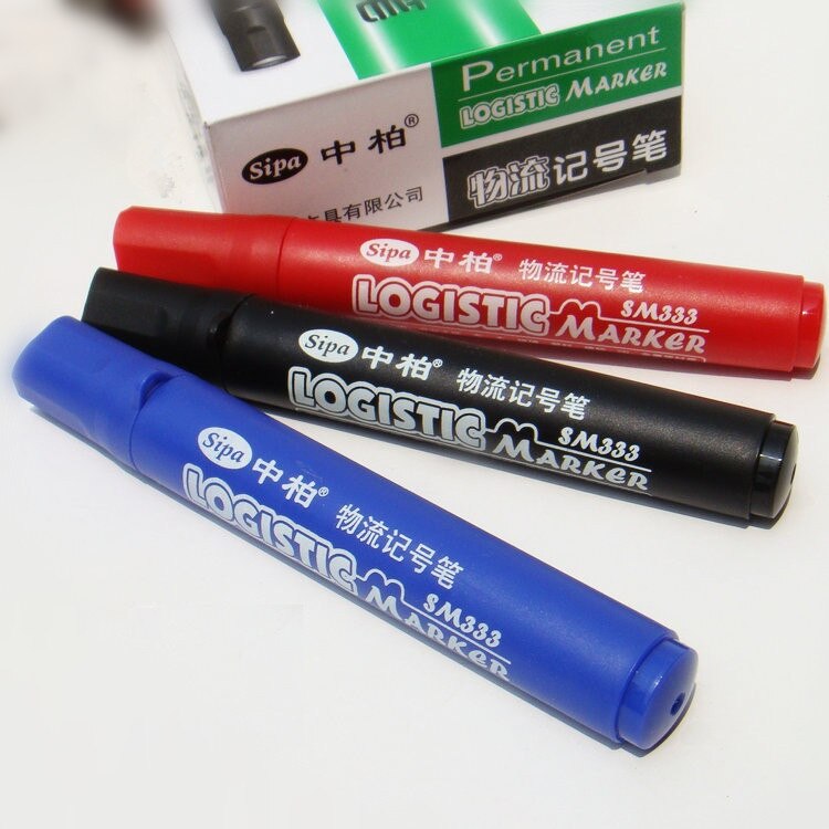 SIPA Single headed marker pen Mark Oily Optical Disc Glass Ceramic plastic marker logstics marker pen