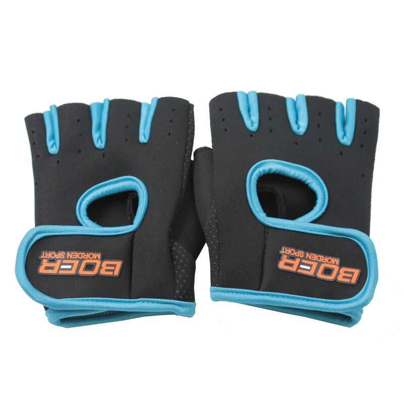 Neopreen Antislip Body Building Fitness Handschoenen Voor Mannen Vrouwen Sport Gewichtheffen Gym Training Exercise Workout Crossfit: Blue / S