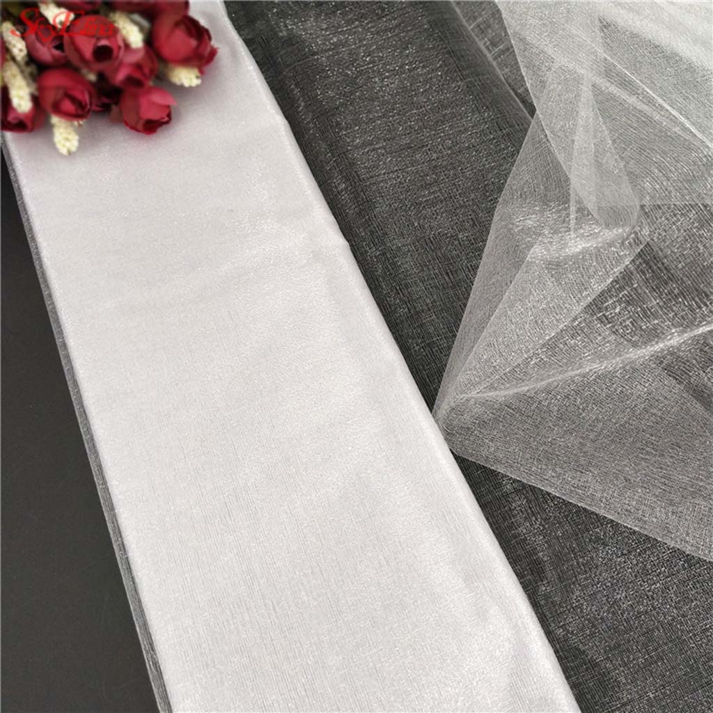 Rollo de tela de tul transparente tutú carrete hilo de Nylon para coser Prom decoración mesa boda decoración