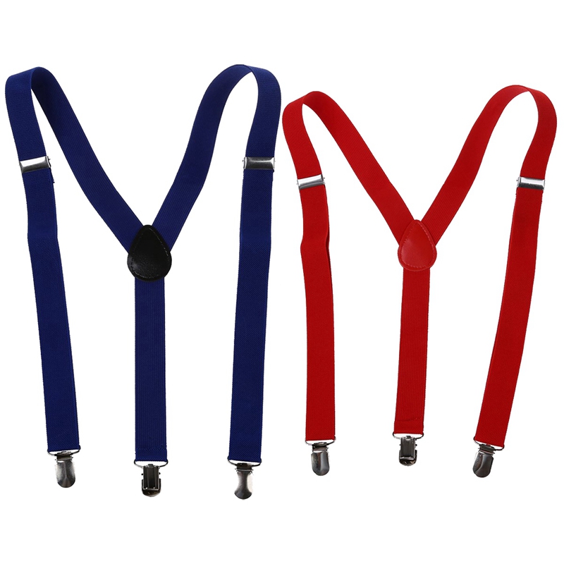Bretelles Homme Ajustables 4 Clips – élastiques à Rayures, Style Casual Vintage, Longueur 120 Cm