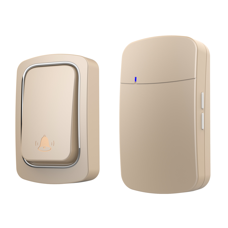 Sonnette sans fil, aucune batterie requise, étanche, auto-alimentée, ensembles de sonnettes de porte, carillon cinétique pour la maison et l'extérieur: Bleu / LES USA