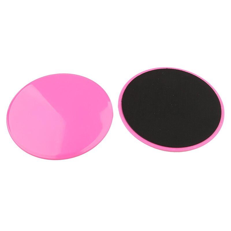 2 unids/set Delta discos corredera deslizante fitness disco gimnasio ejercicio accesorios Yoga pilates Placa de núcleo equipo de entrenamiento: Pink