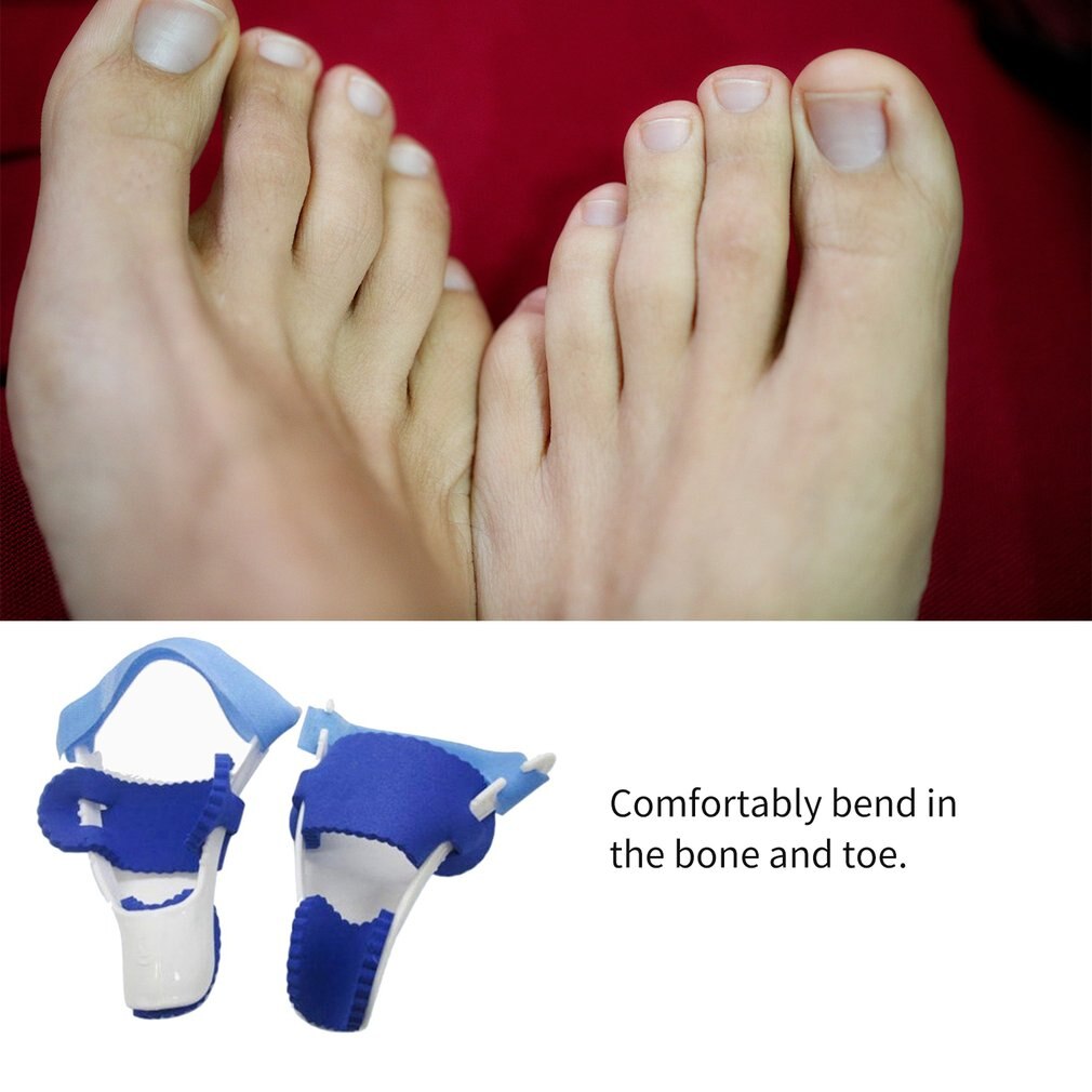 Universal 1 par uso nocturno del dedo gordo del pie juanete dispositivo férula enderezador Hallux Valgus Pro aparatos para dedos del pie corrección separador