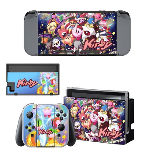 Gioco Kirby Autoadesivo Della Pelle del vinile per NintendoSwitch adesivi skin per Nintend Interruttore NS Console e Joy-Con Controller: YSNS0503