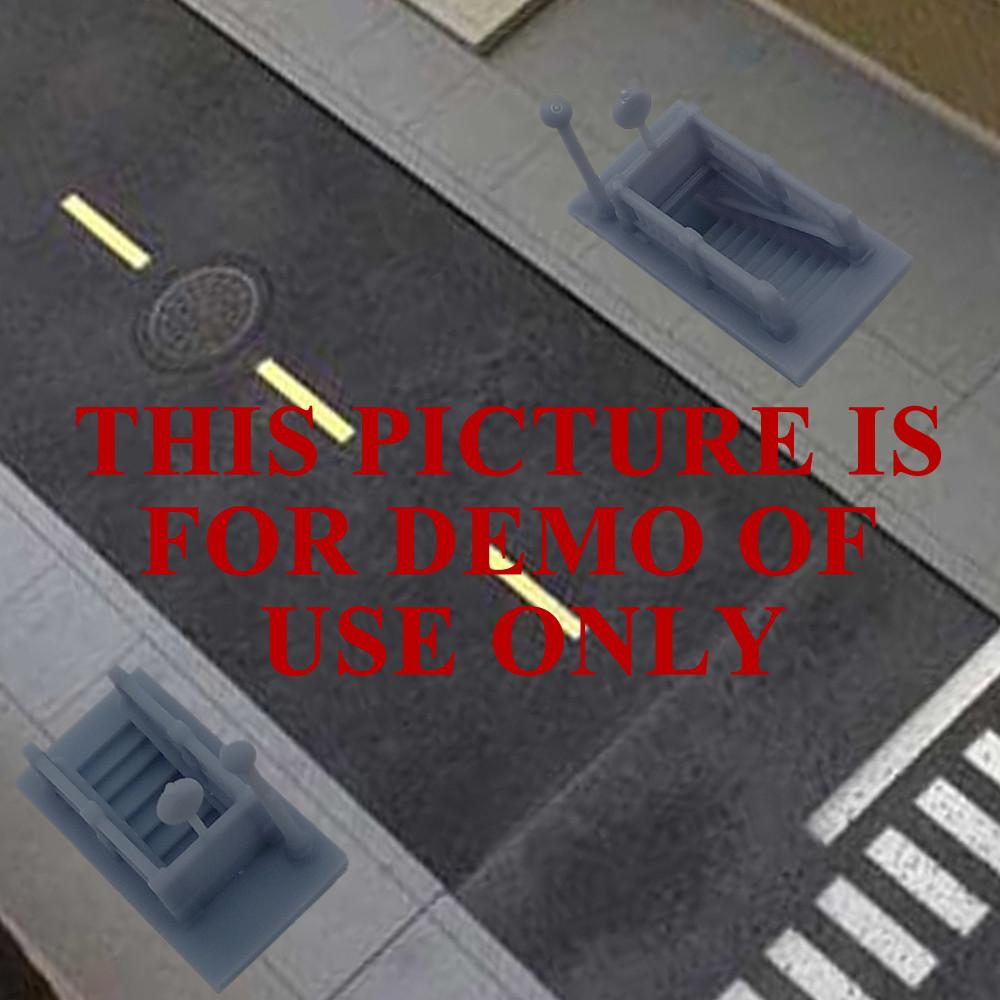 Outland Models Model Railroad City Subway / Underpass Entrance Set 1:160 Scale N