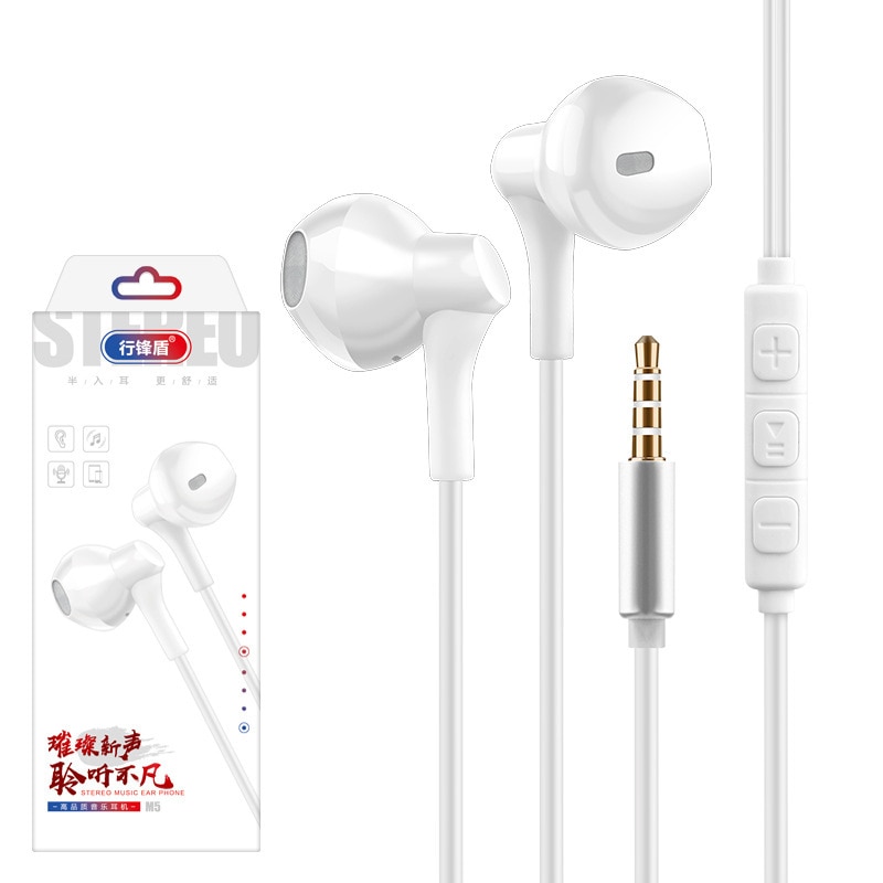 3.5mm Wired Gaming Headset Wired Stereo Bass Oortelefoon Oordopje met Microfoon voor Telefoons Samsung Xiaomi Iphone Oor Telefoon