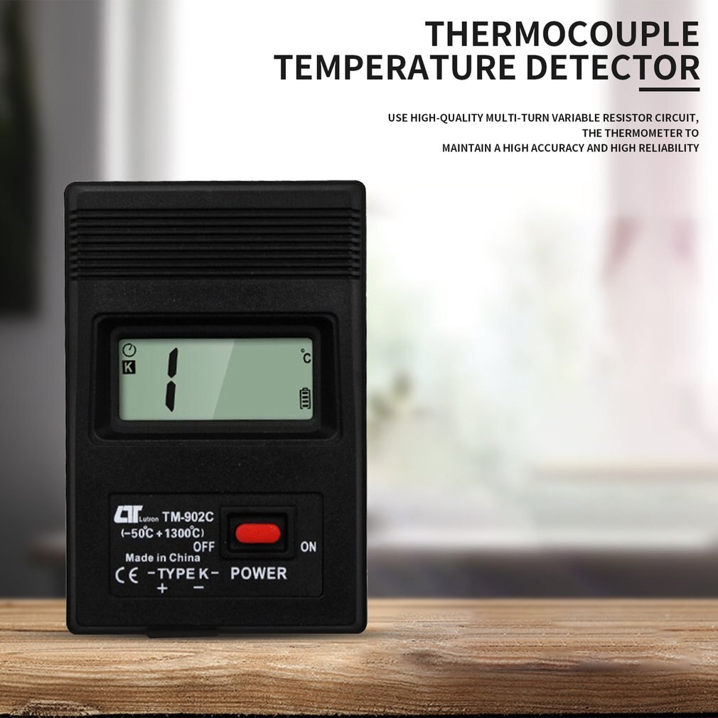 Tm-902C (-50C Om 1300C) Temperatuur Meter Tm902C Digitale K Type Thermometer Sensor + Thermokoppel Detector