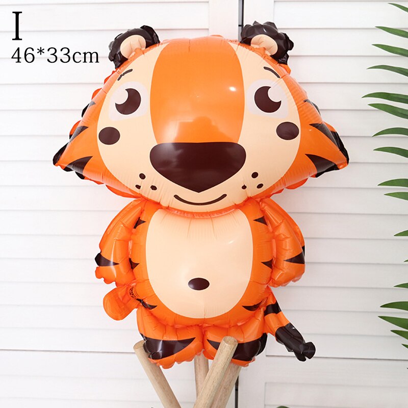Ballon en aluminium en forme d'animal de dessin animé, mignon, renard, panda, poulpe, poisson étoile de mer, décor de fête d'anniversaire, jouets pour enfants, fête prénatale,: 9