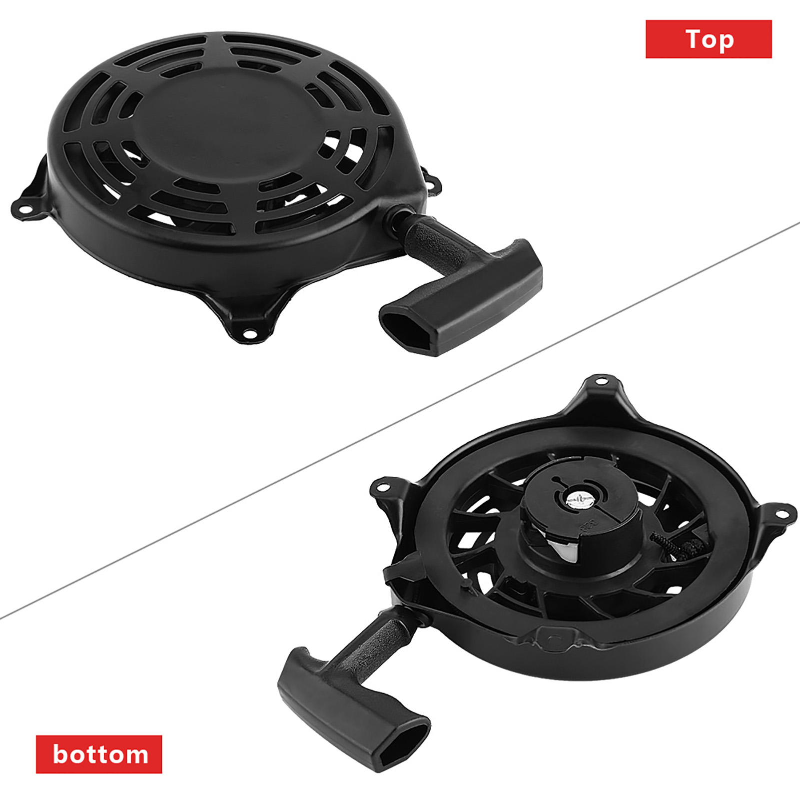 Gruppo avviamento a strappo avviamento a strappo per Briggs e Stratton 497680 ,140x115x22mm, Montaggio: per 099772 , 099777 , 110600 , 111600 , 120600